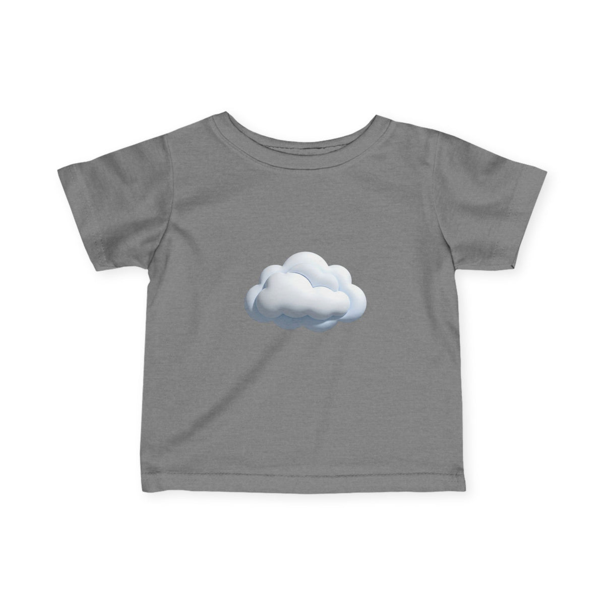 Baby Tee with Soft Cloud Graphic — Infant Cloud Print Shirt