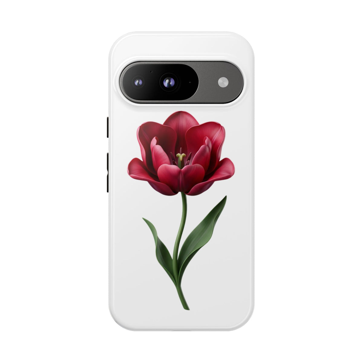Tulip Floral Tough Phone Case – Protective Blossom iPhone Cover
