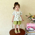 Children's summer short sleeved shorts two-piece set for babies