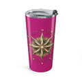 Star Print Magenta Insulated Tumbler 20oz