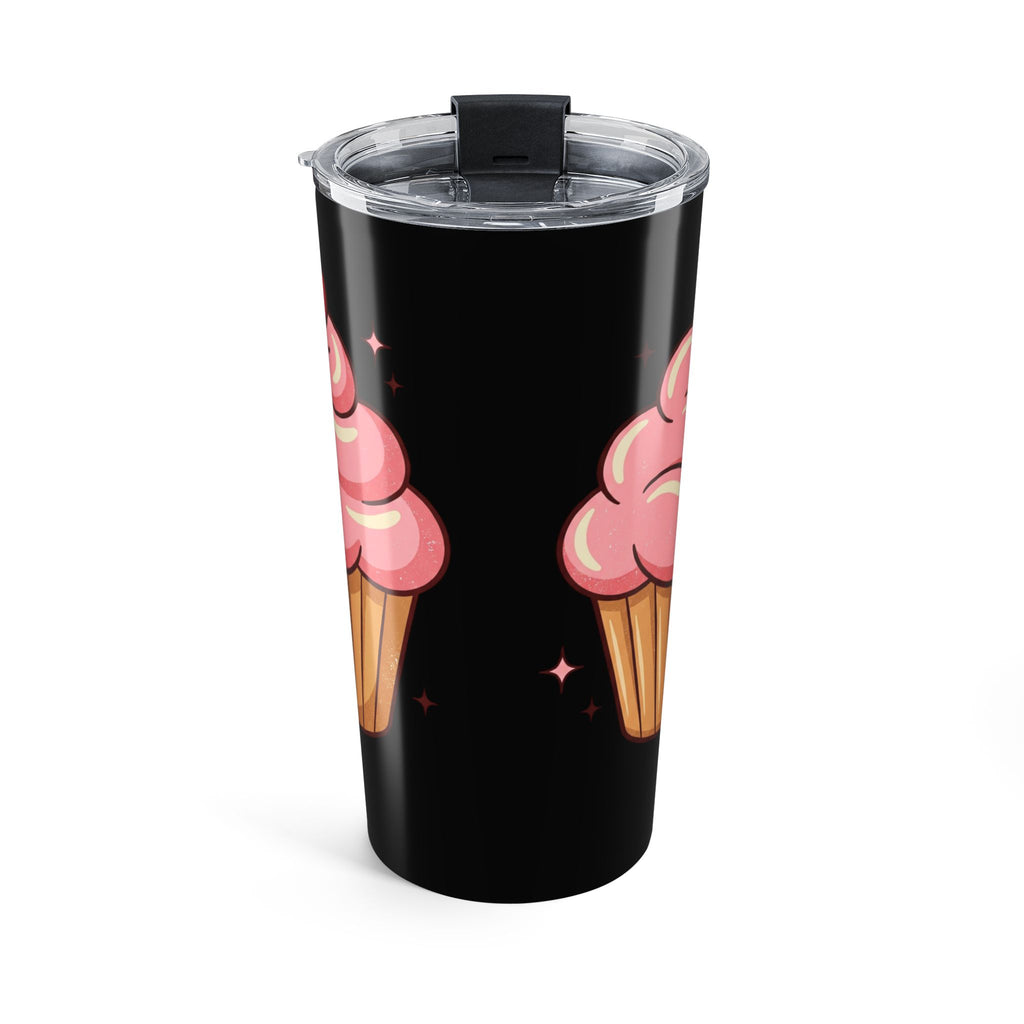 Pink Cupcake Tumbler 20oz- Black