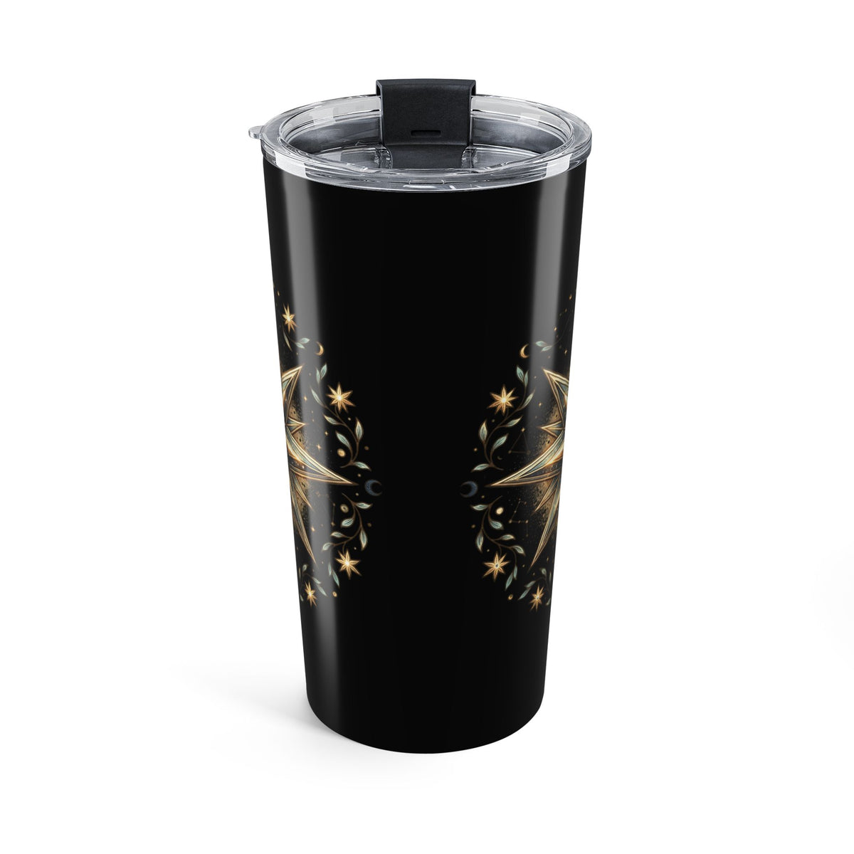 Star Print Black Insulated Tumbler 20oz