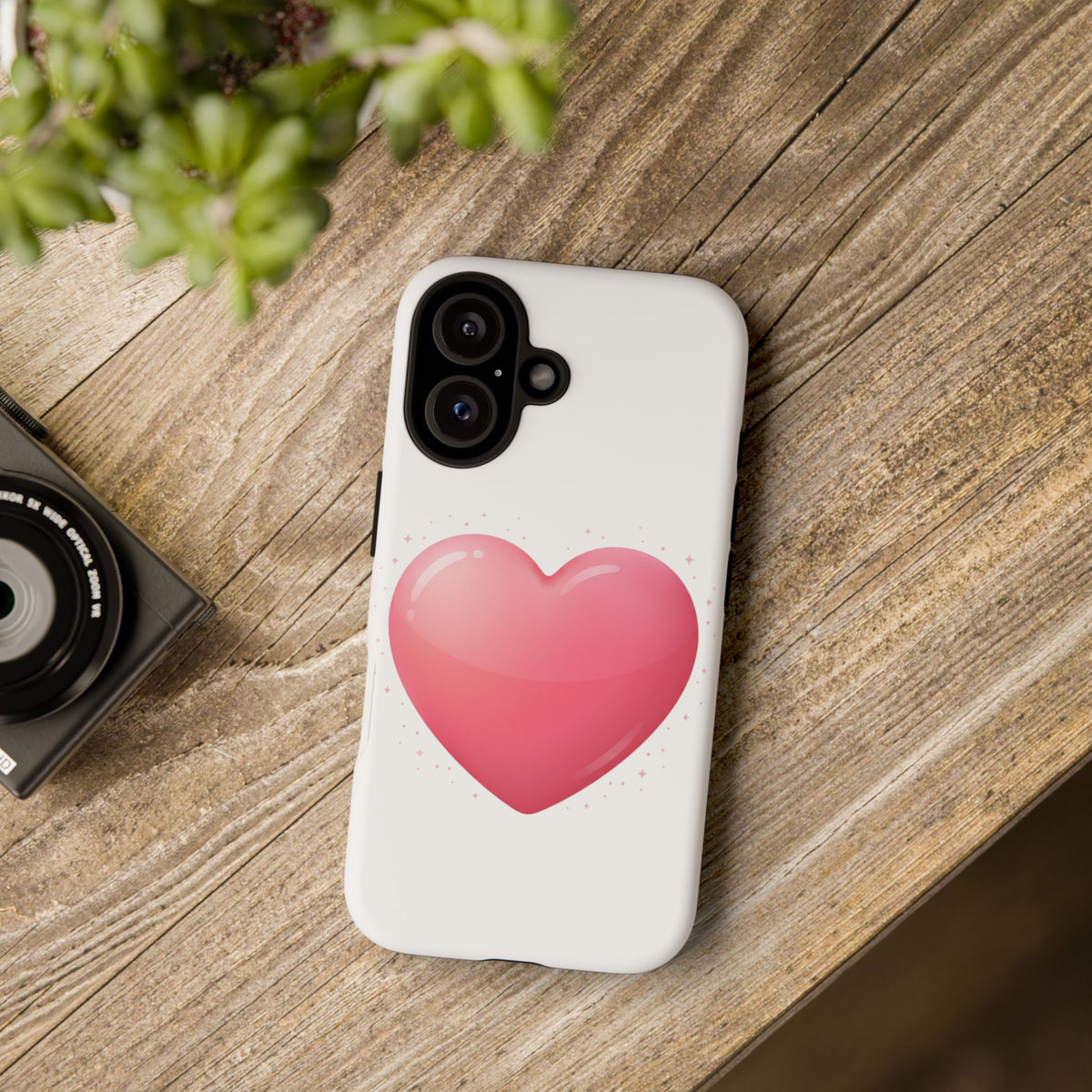 Heart Emoji Tough Case — Cute Pink Heart Phone Case for iPhone & Android
