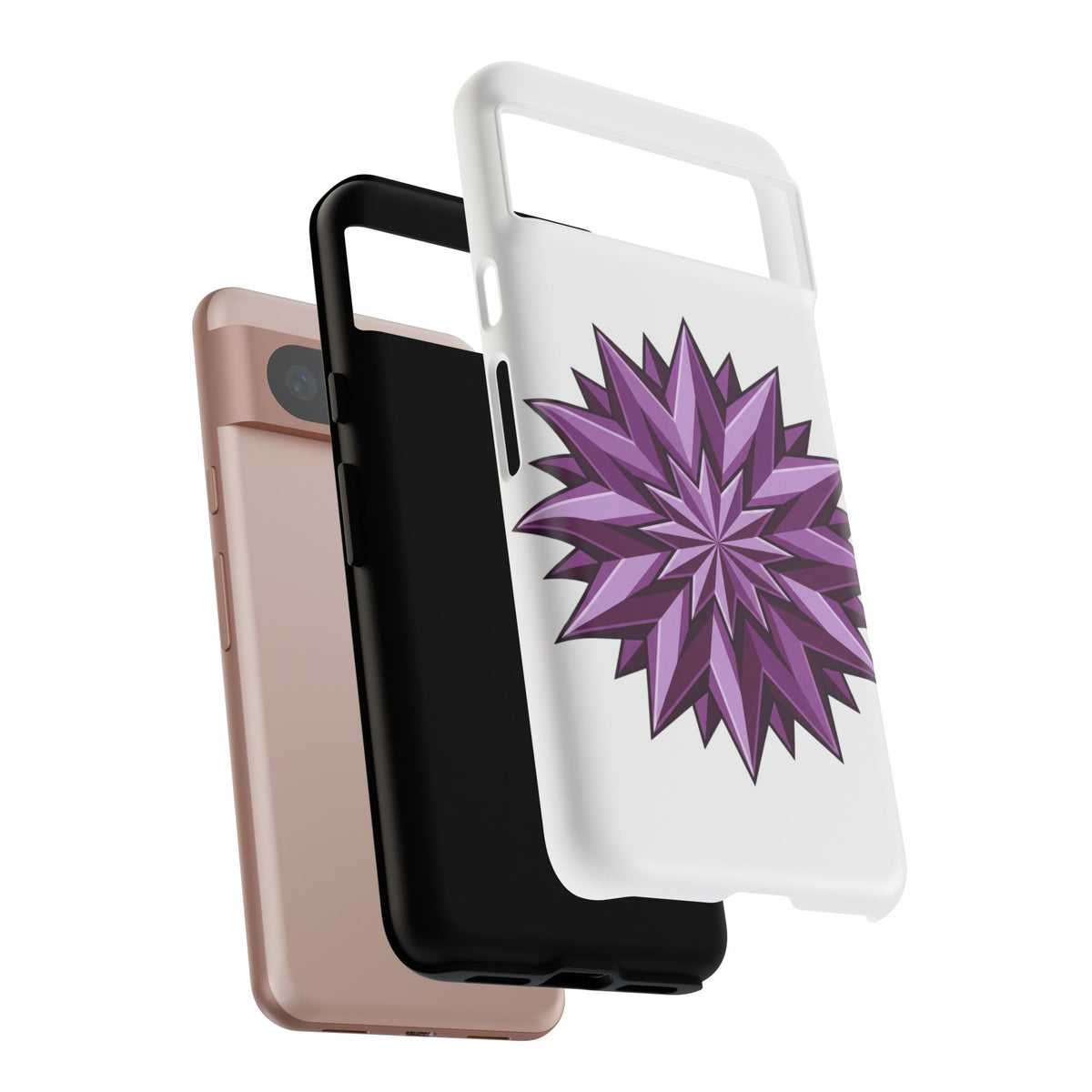 Purple Geometric Star Phone Case