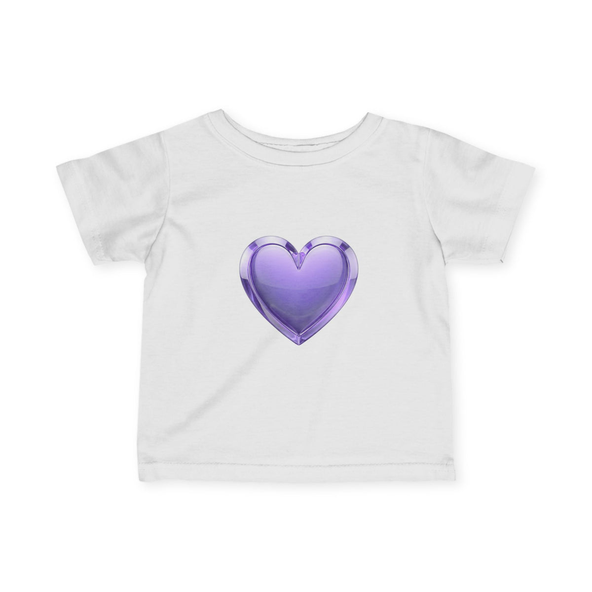 Infant Tee — Shiny Purple Heart Baby T-Shirt