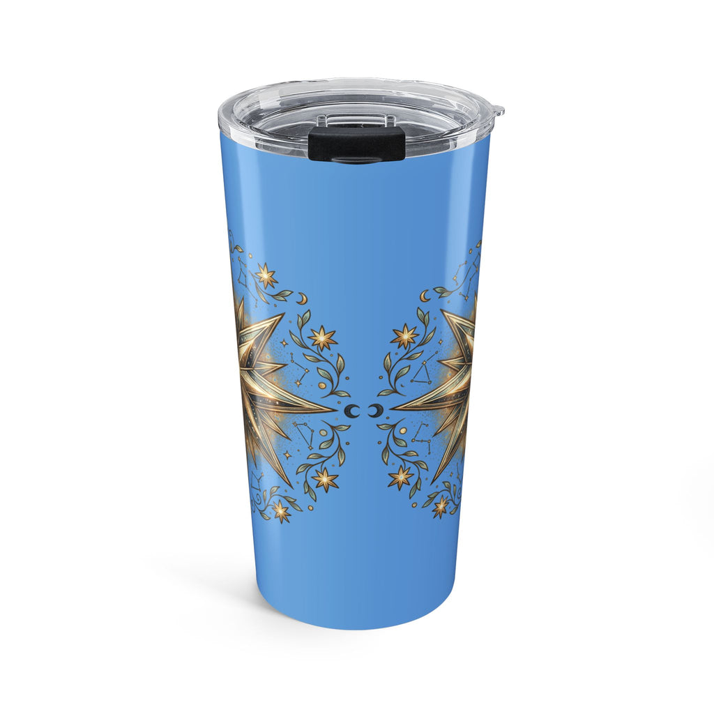 Star Print Light Blue Insulated Tumbler 20oz