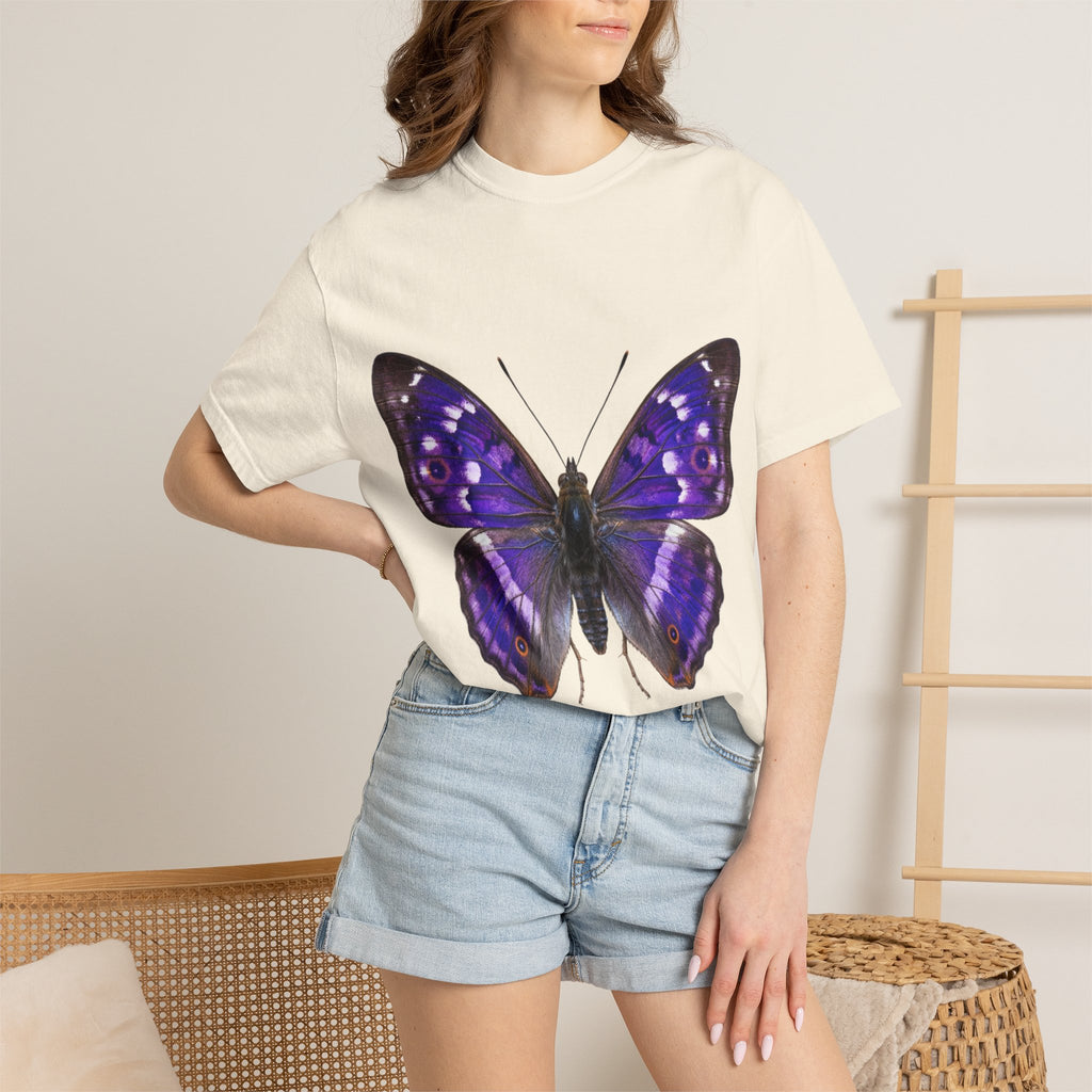 Purple Butterfly T-Shirt — Vibrant Vintage Moth Graphic Tee