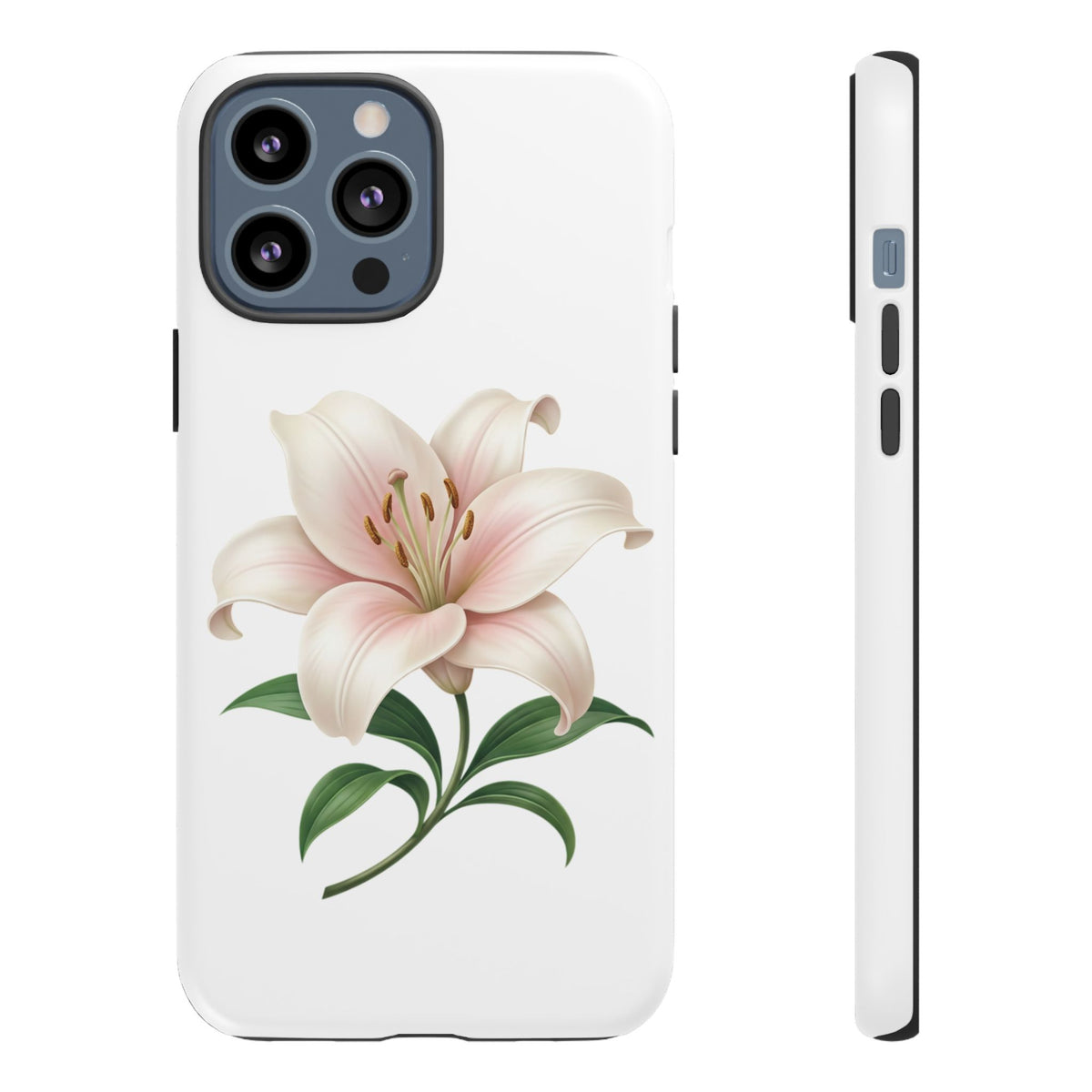 Floral Lily Phone Case — Pink Lily Tough Protective Cover