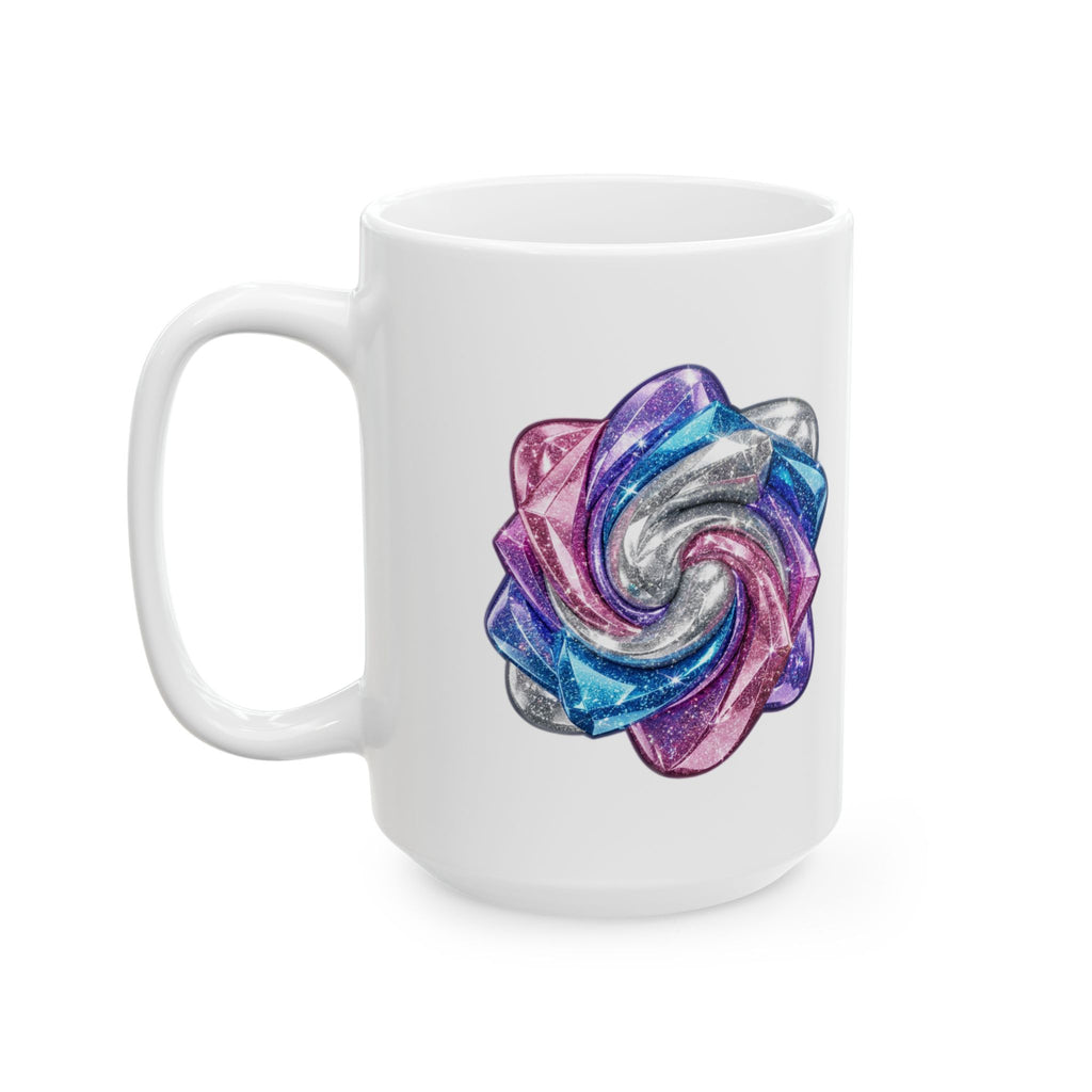 3D Glitter Design Ceramic Mug, (11oz, 15oz)