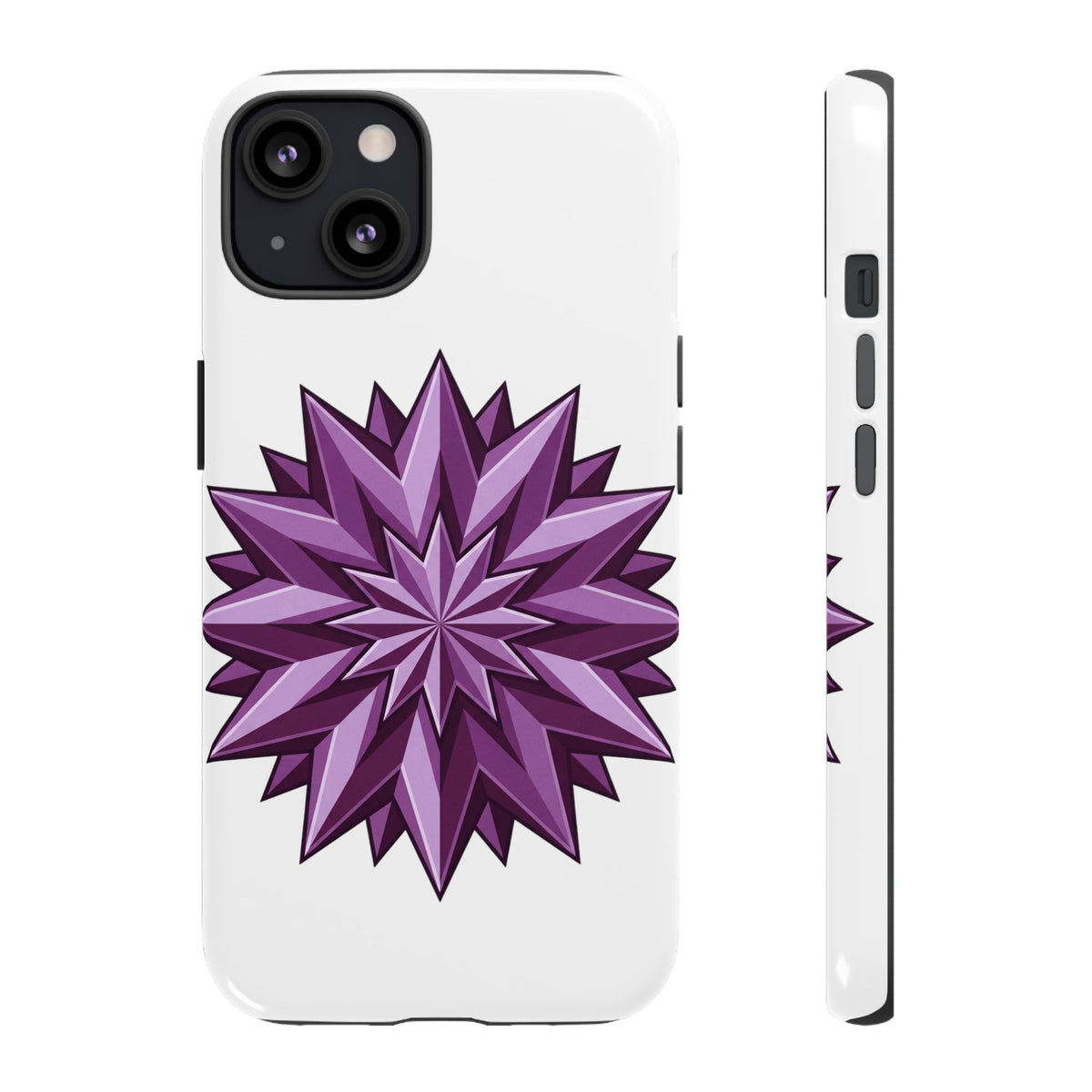 Purple Geometric Star Phone Case