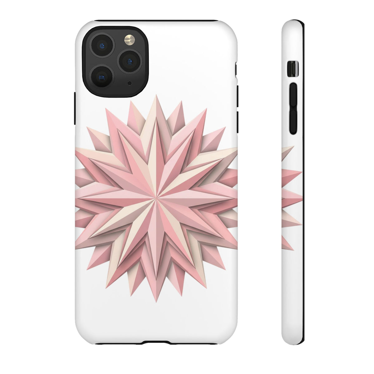 Pink Geometric Star Phone Case — Tough Protective iPhone Cover