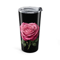 Pink Rose Black Tumbler 20oz
