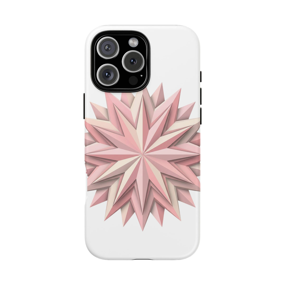 Pink Geometric Star Phone Case — Tough Protective iPhone Cover