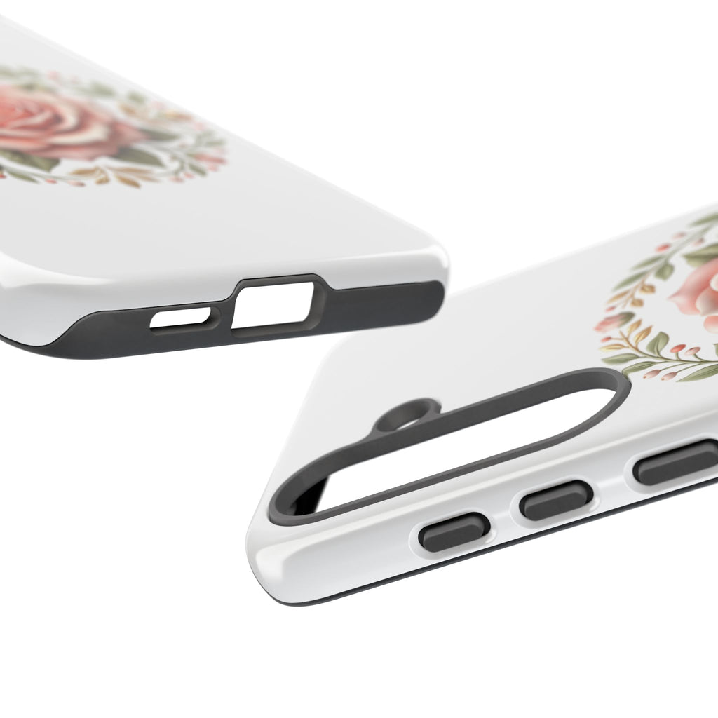 Floral Rose Wreath Tough Phone Case