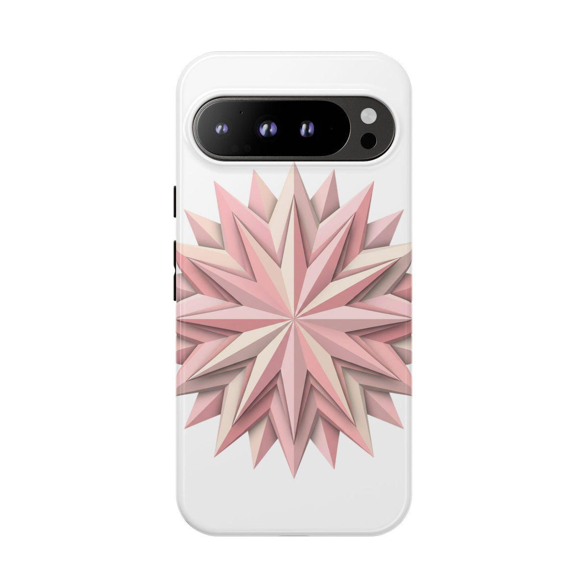 Pink Geometric Star Phone Case — Tough Protective iPhone Cover