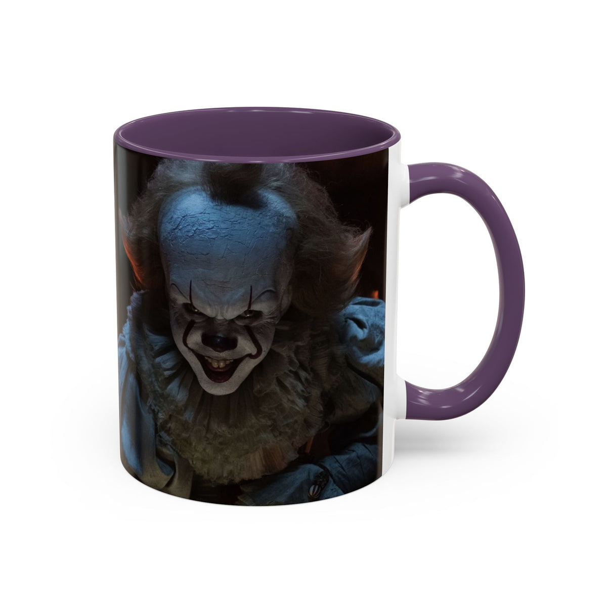 Creepy Pennywise Horror Coffee Mug — Scary Clown Accent Mug (11/15oz)