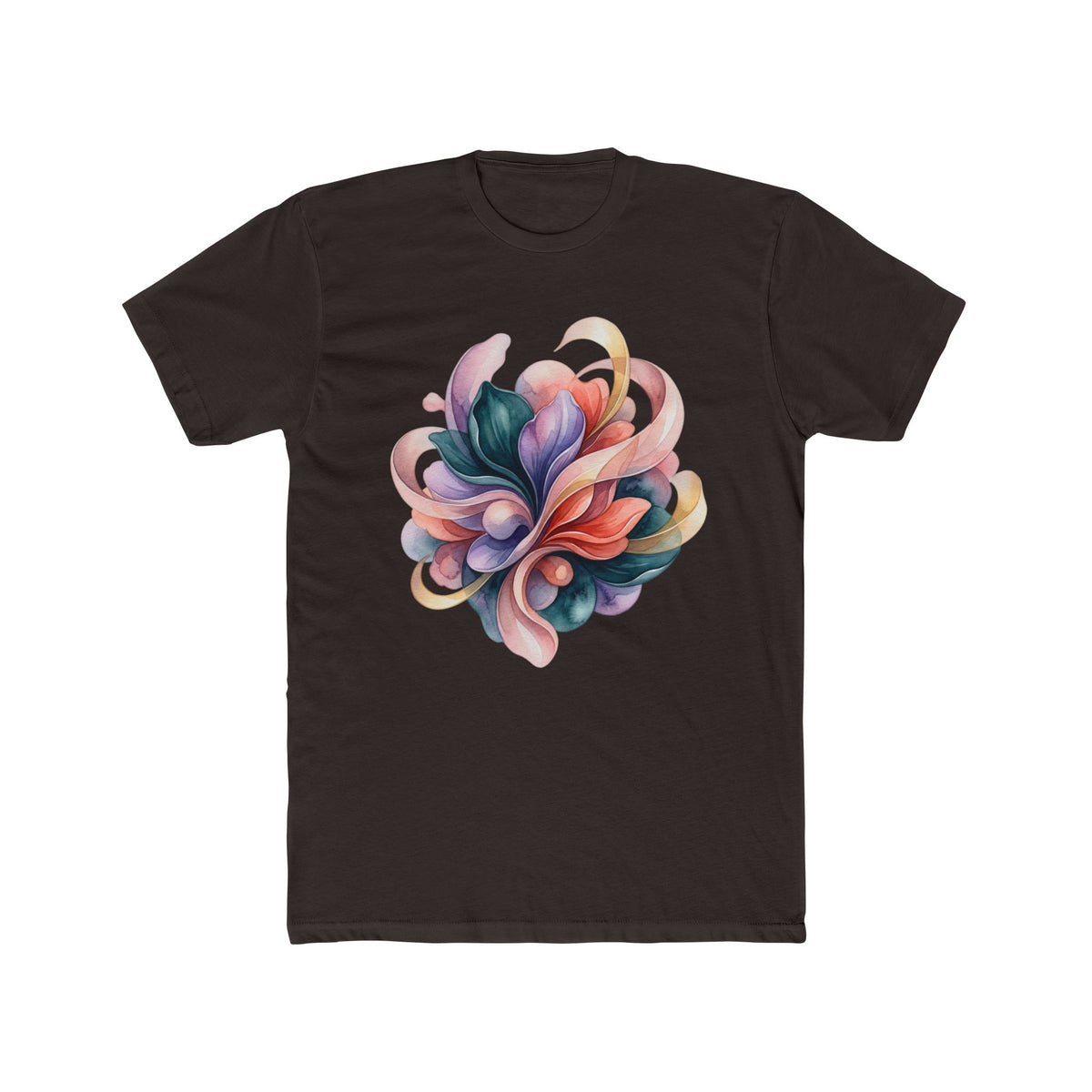 Abstract Floral Swirl T-Shirt — Colorful Psychedelic Art Tee