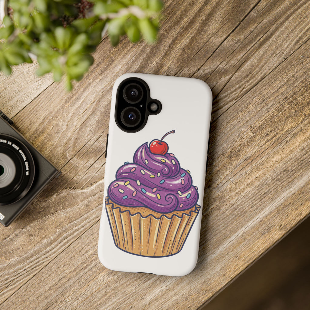 Purple Cupcake Tough Phone Cases
