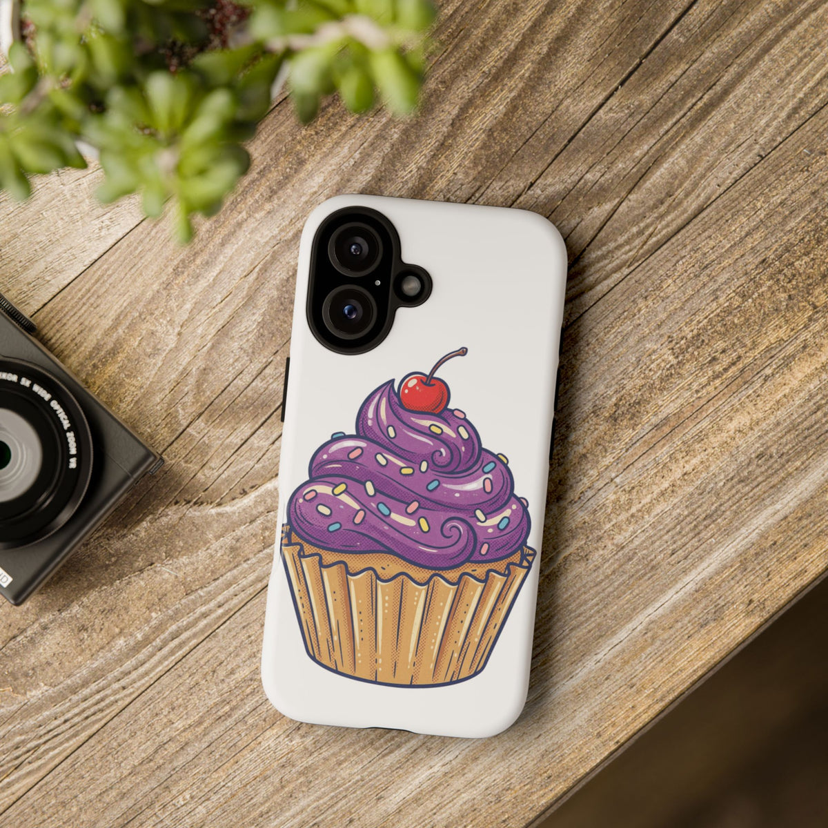 Purple Cupcake Tough Phone Cases