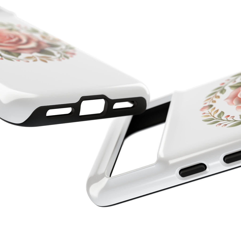 Floral Rose Wreath Tough Phone Case