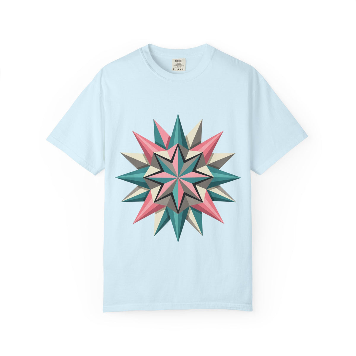 Geometric Starburst Graphic T-Shirt
