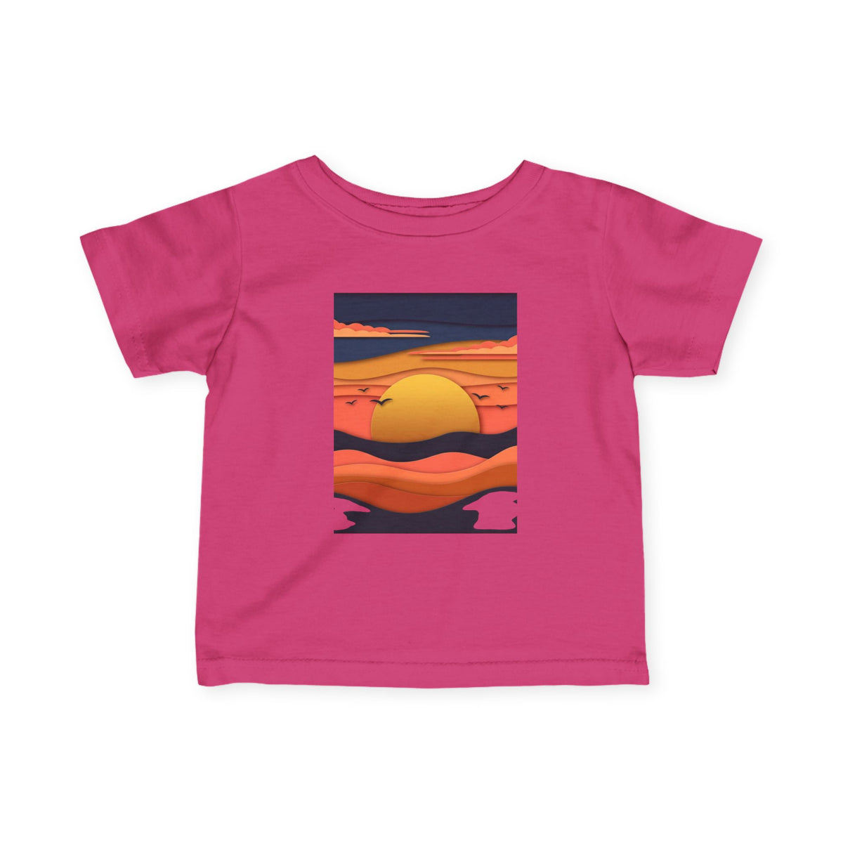 Infant Tee — Retro Sunset Graphic Baby Shirt