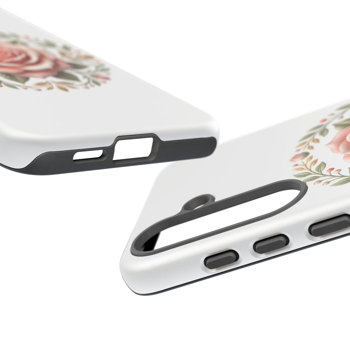 Floral Rose Wreath Tough Phone Case