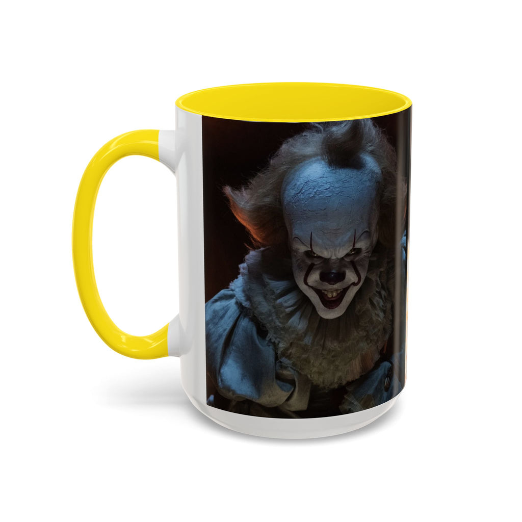 Creepy Pennywise Horror Coffee Mug — Scary Clown Accent Mug (11/15oz)