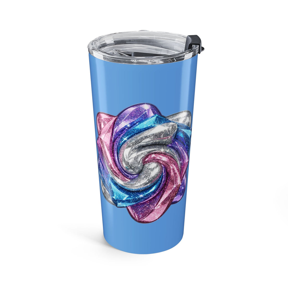 20oz Iridescent Rose Stainless Tumbler Light Blue  — Insulated Travel Cup
