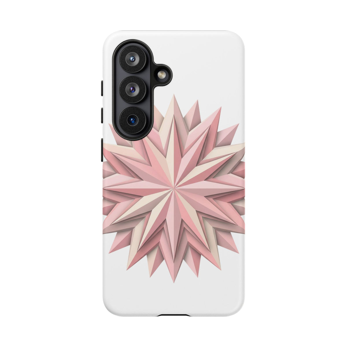 Pink Geometric Star Phone Case — Tough Protective iPhone Cover