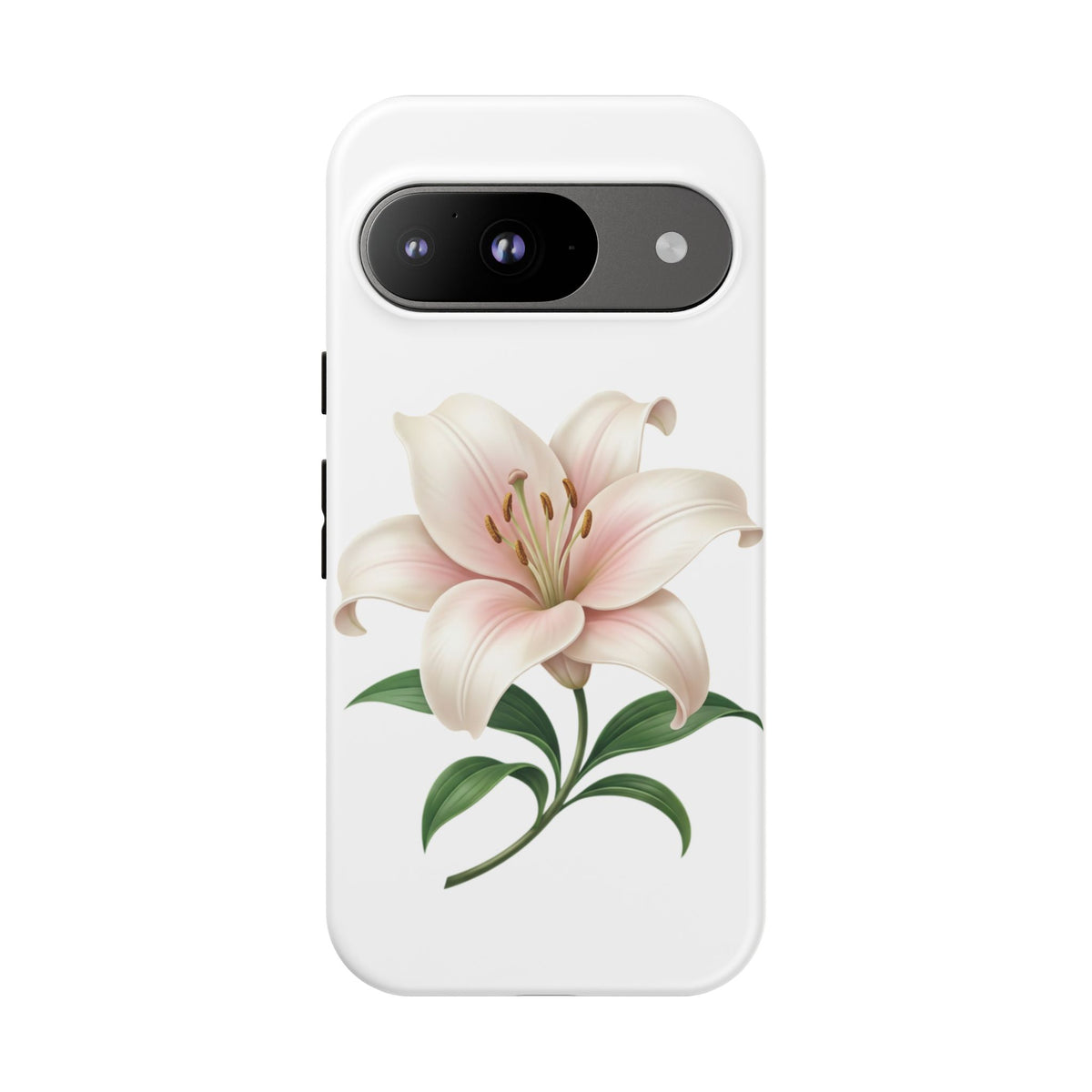 Floral Lily Phone Case — Pink Lily Tough Protective Cover