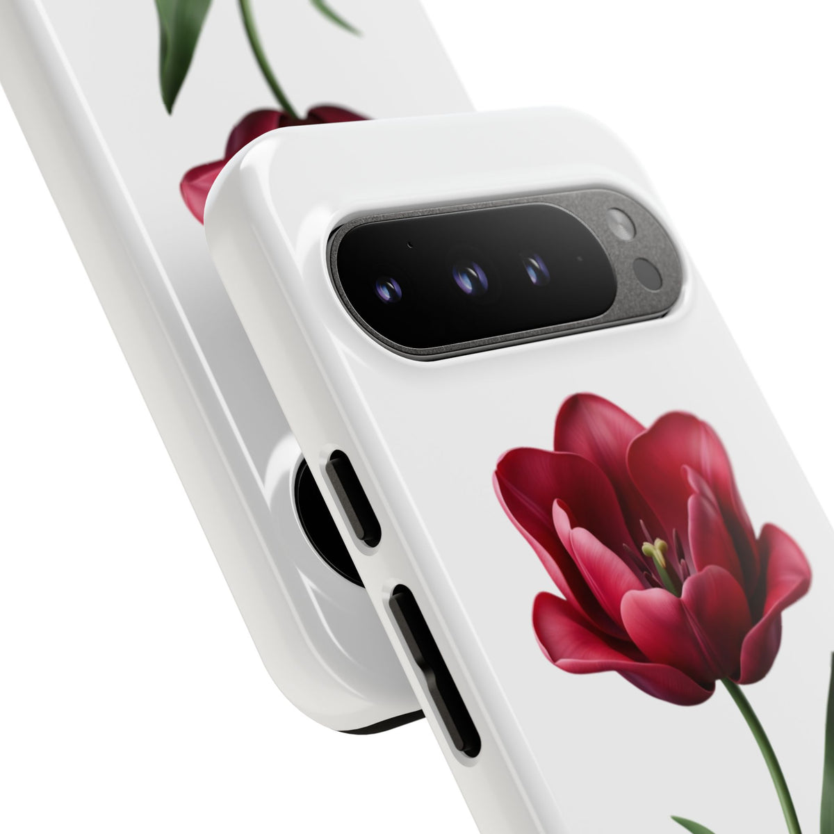 Tulip Floral Tough Phone Case – Protective Blossom iPhone Cover