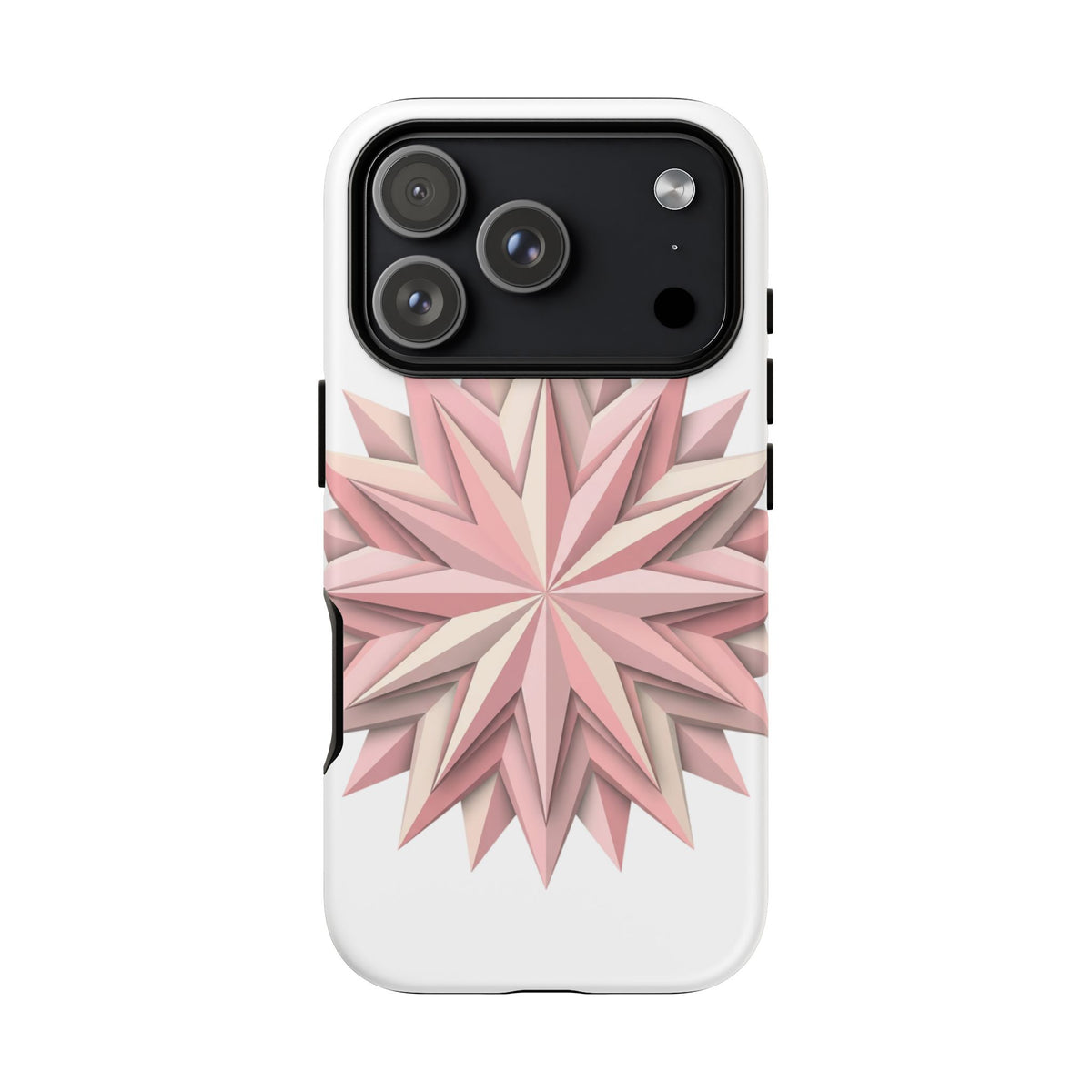 Pink Geometric Star Phone Case — Tough Protective iPhone Cover