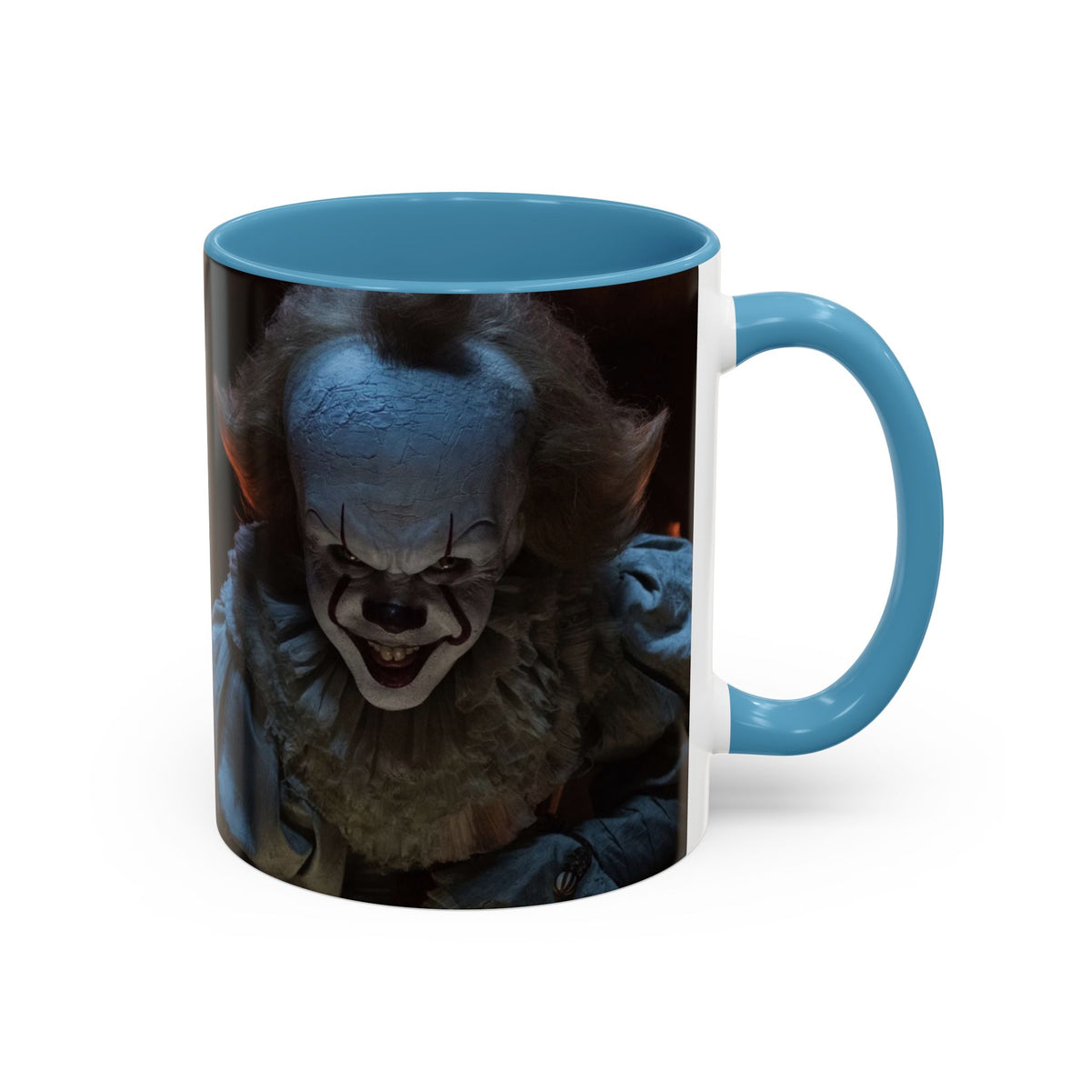 Creepy Pennywise Horror Coffee Mug — Scary Clown Accent Mug (11/15oz)