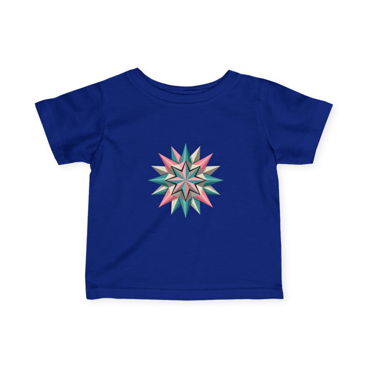 Infant Tee with Pastel Starburst Quilt Design