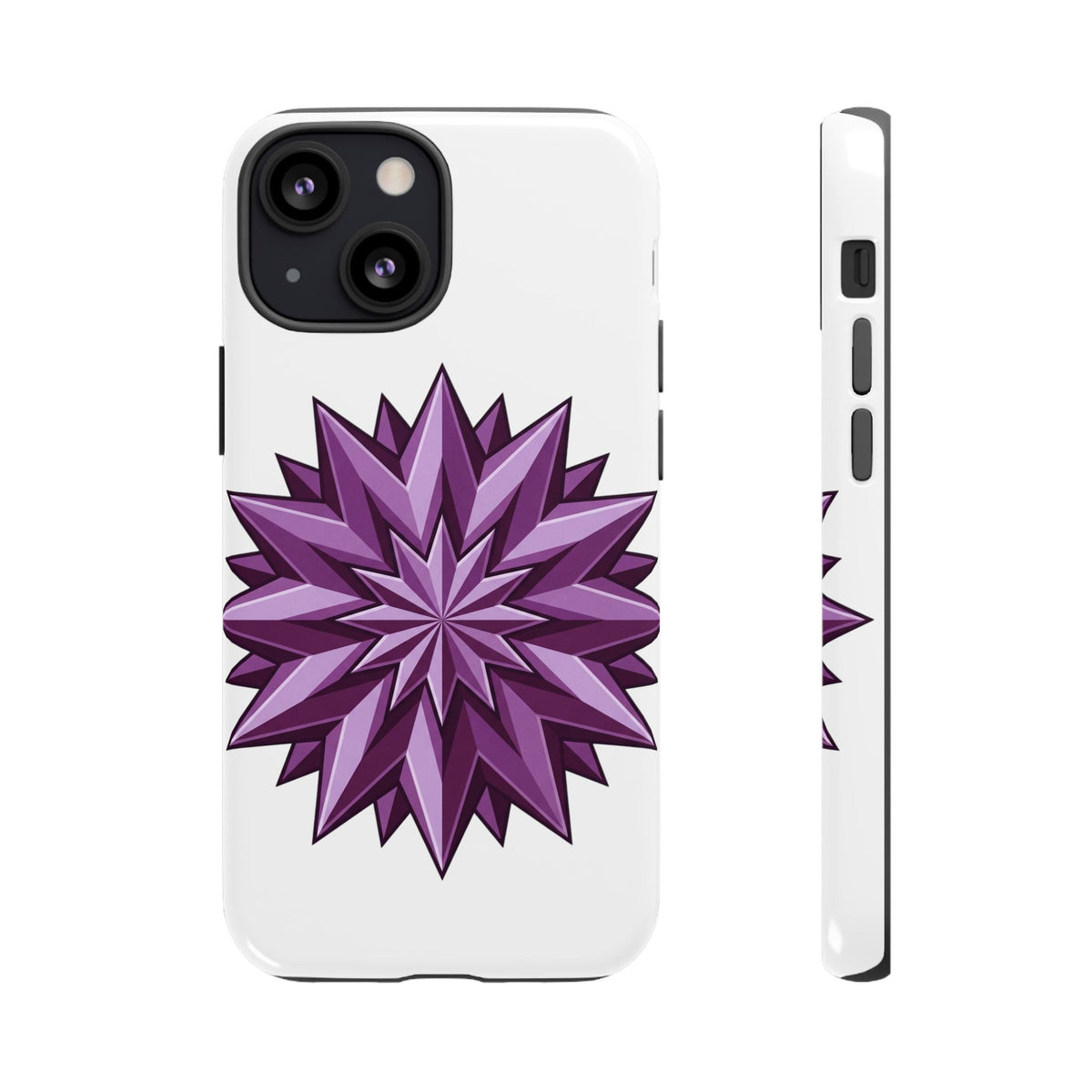 Purple Geometric Star Phone Case
