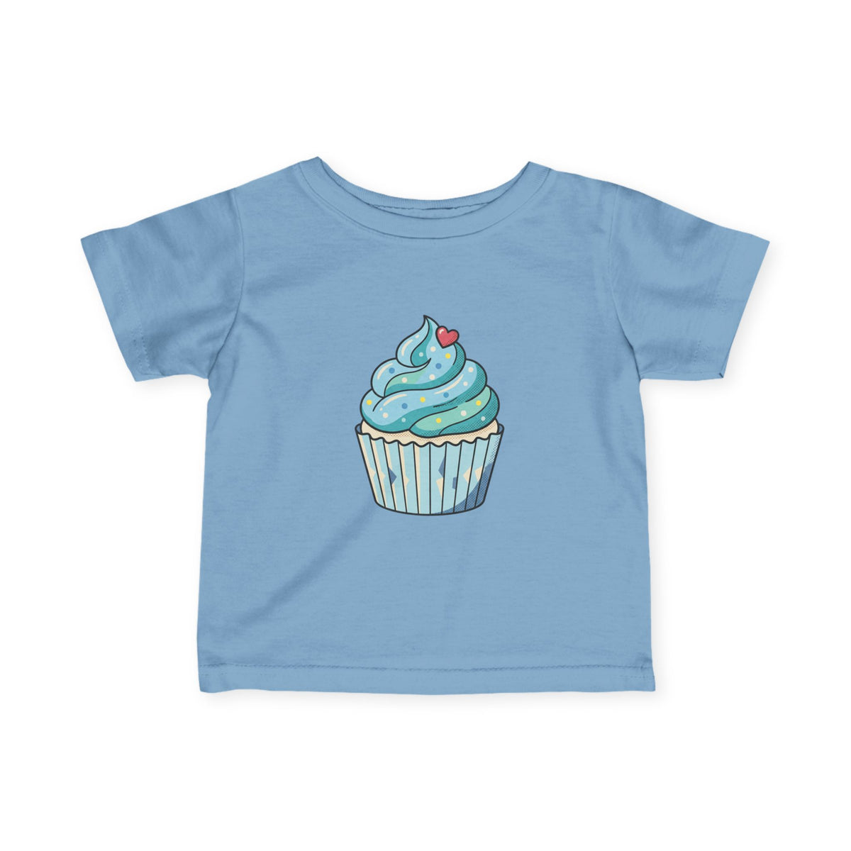 Blue Cupcake Infant Fine Jersey Tee