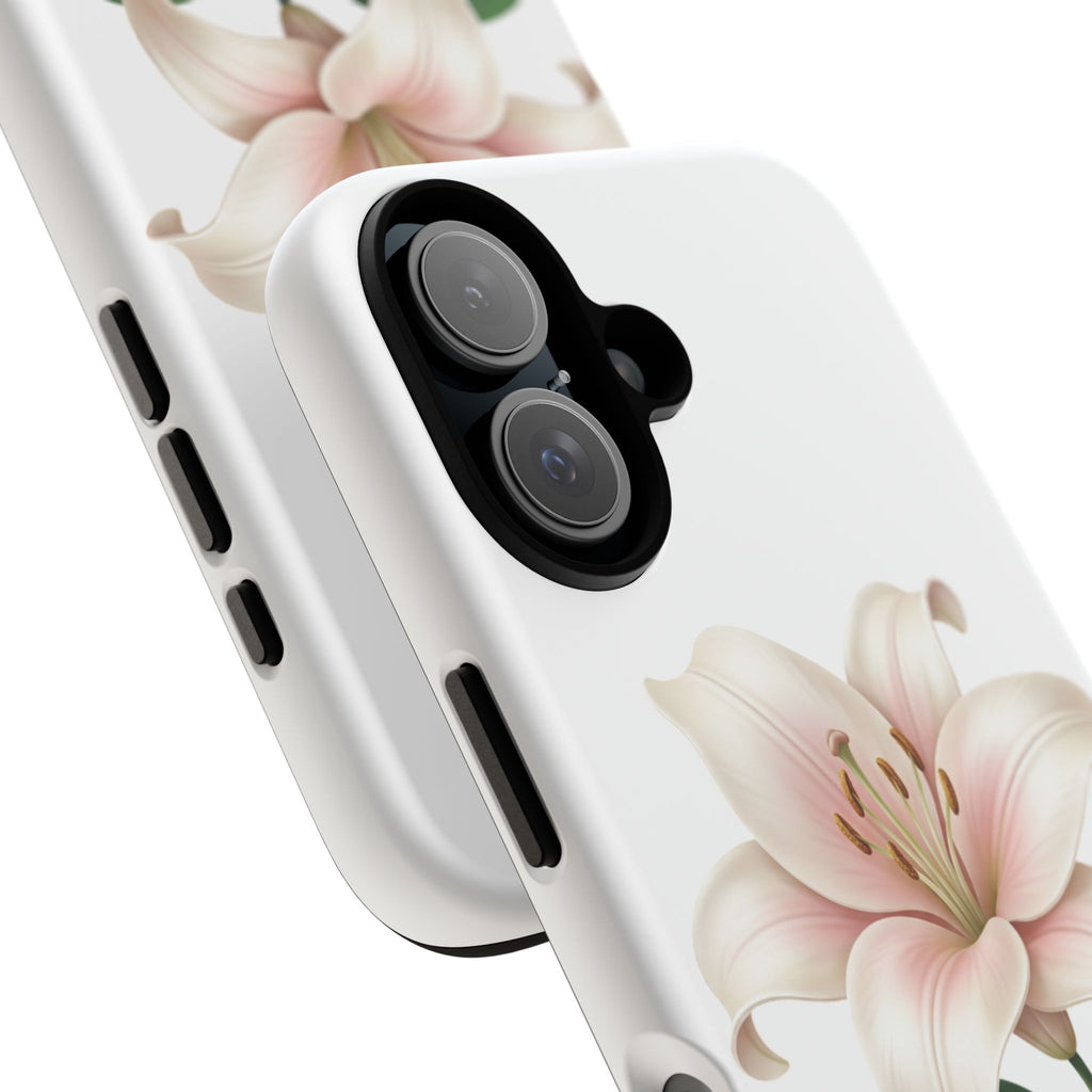 Floral Lily Phone Case — Pink Lily Tough Protective Cover