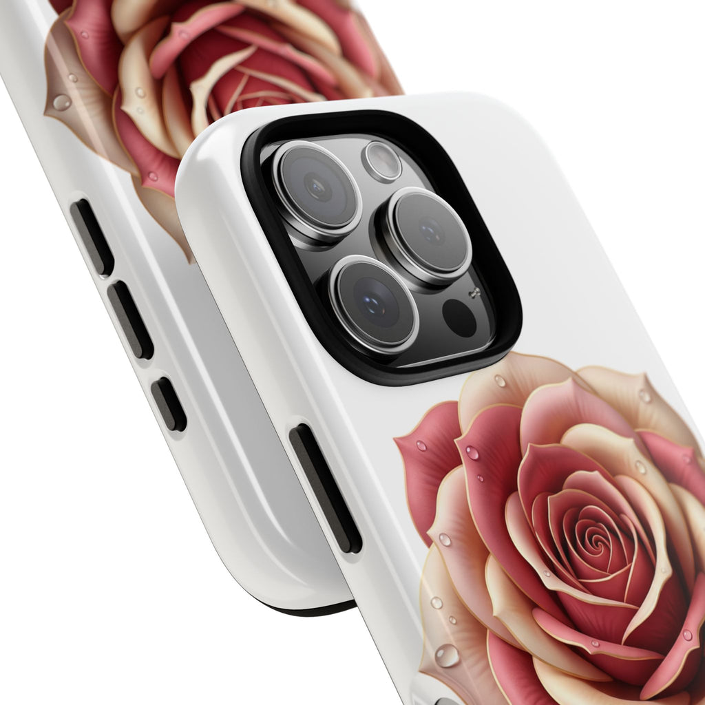 Rose Waterdrop Tough Phone Case — Protective Floral iPhone Cover
