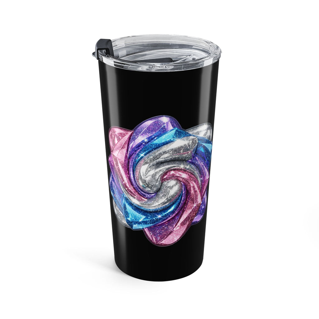 20oz Prism Crystal Skull Tumbler Black  — Colorful Gothic Travel Cup