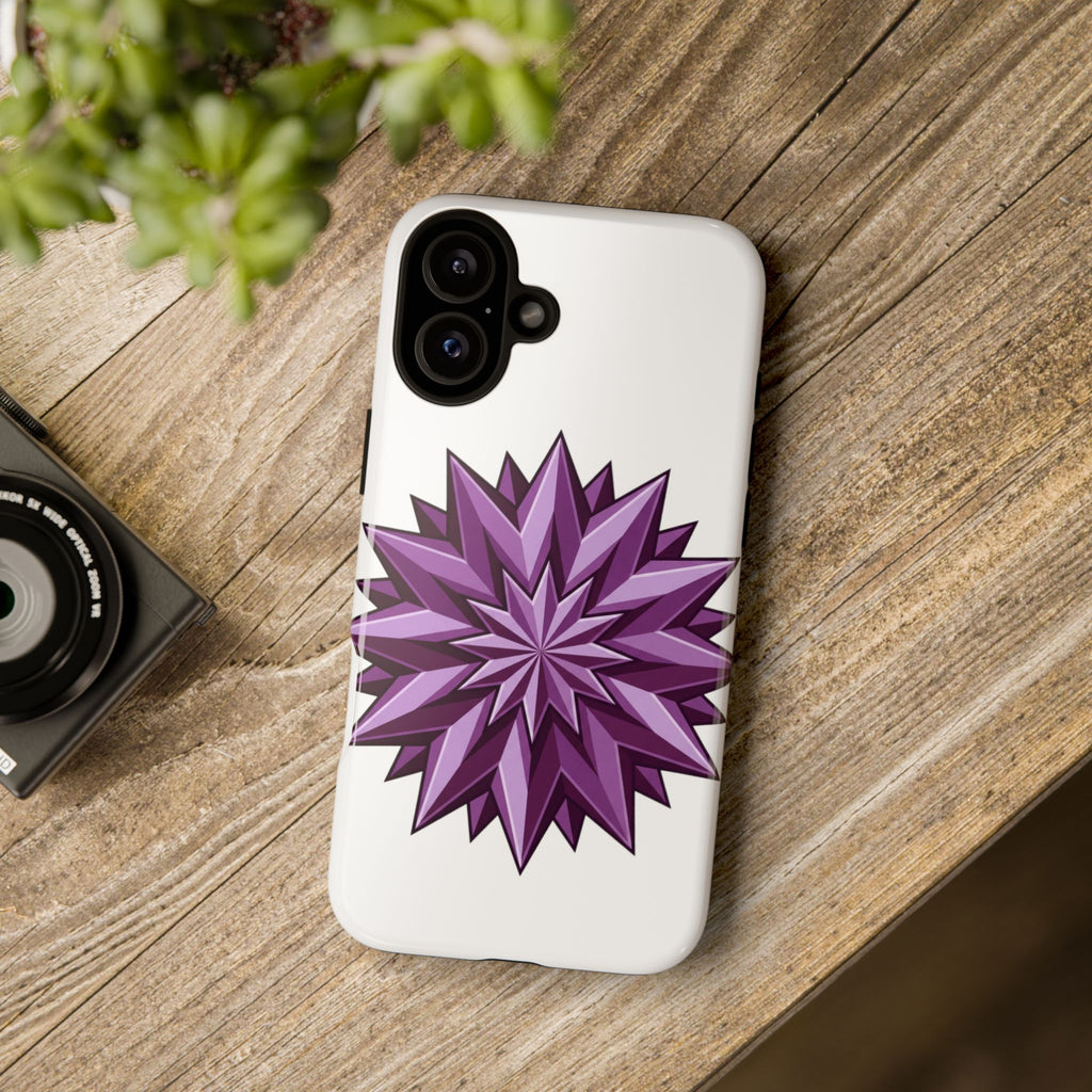 Purple Geometric Star Phone Case
