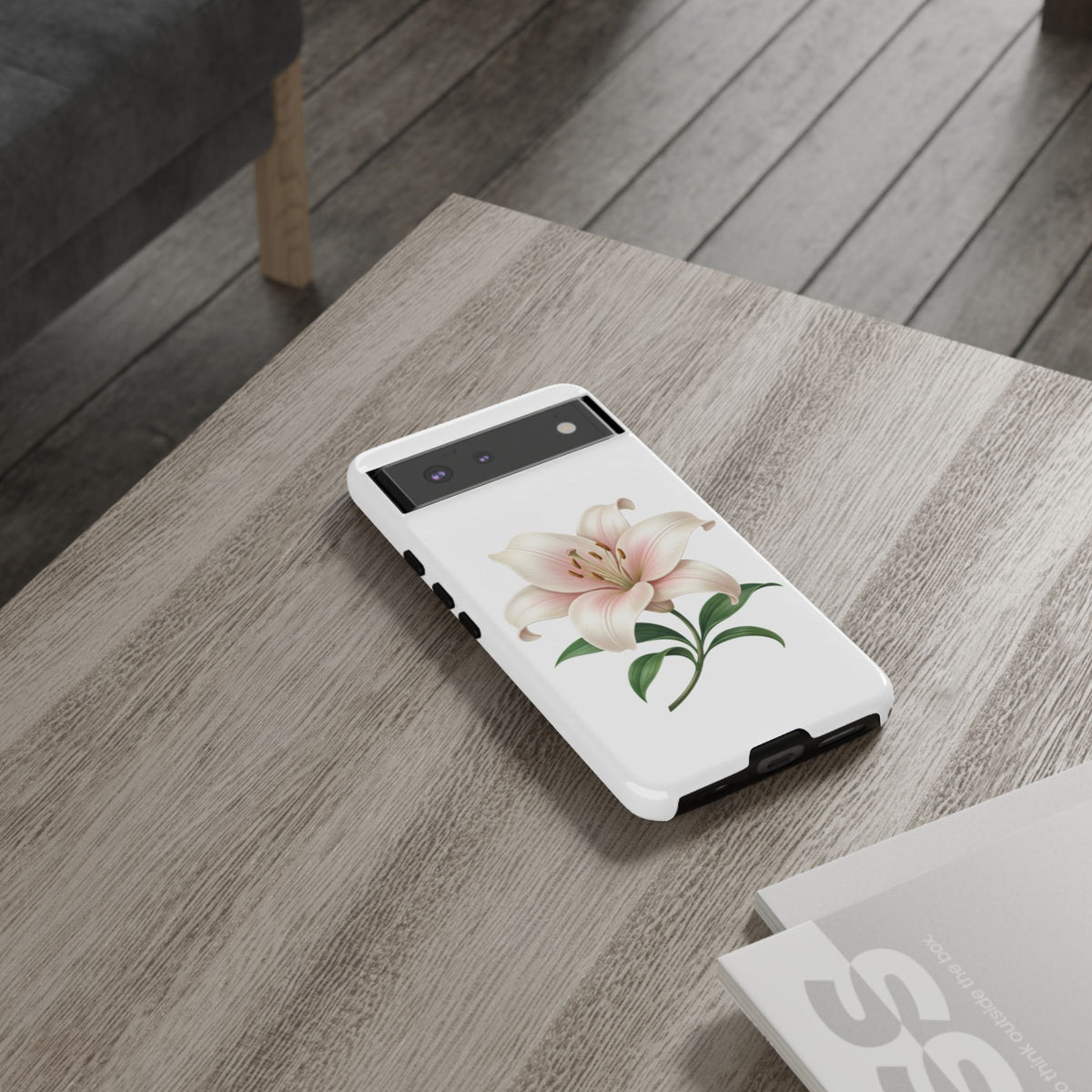 Floral Lily Phone Case — Pink Lily Tough Protective Cover