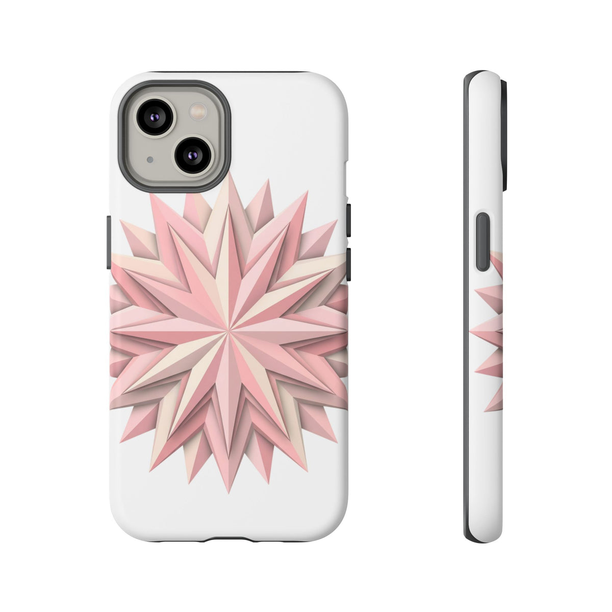 Pink Geometric Star Phone Case — Tough Protective iPhone Cover