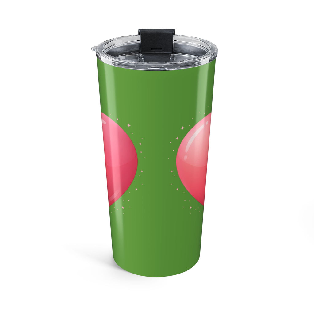 Pink Heart Tumbler 20oz Green