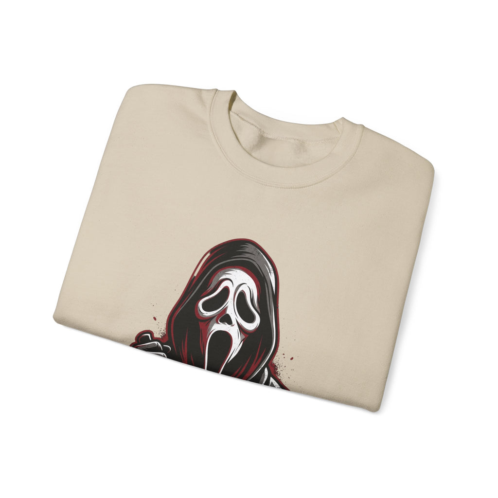 Scream Mask Crewneck Sweatshirt – Horror Ghostface Graphic