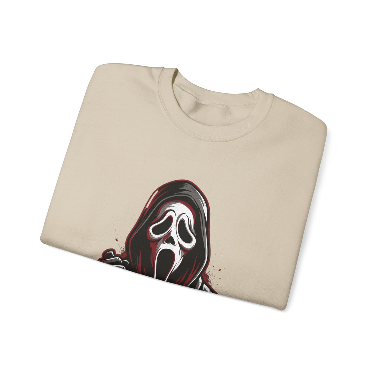 Scream Mask Crewneck Sweatshirt – Horror Ghostface Graphic