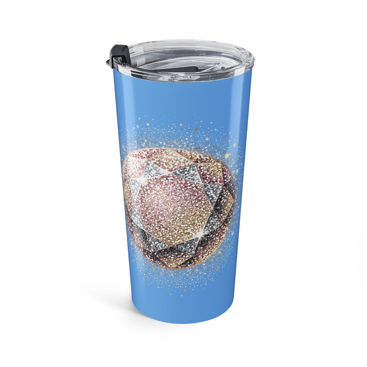 Glittery Light Blue Tumbler 20oz