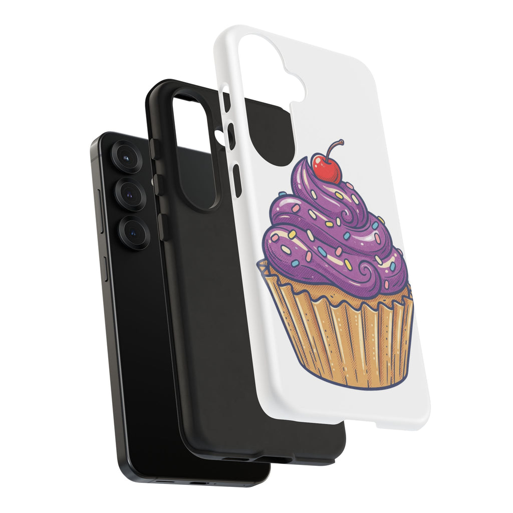 Purple Cupcake Tough Phone Cases