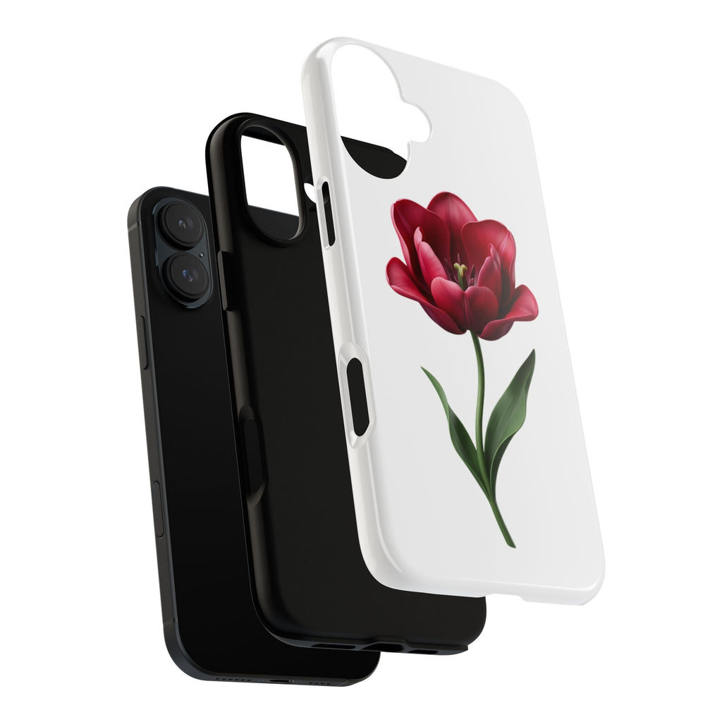Tulip Floral Tough Phone Case – Protective Blossom iPhone Cover