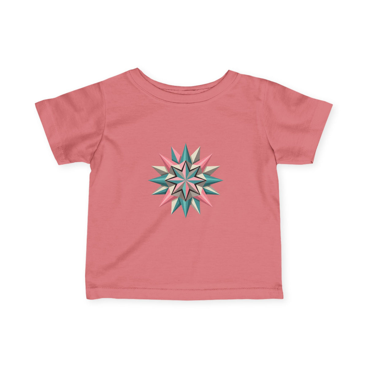 Infant Tee with Pastel Starburst Quilt Design